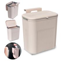 Lixeira Suspensa Montada Na Parede 9l Lixo De Cozinha