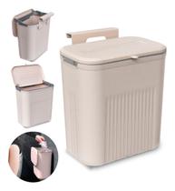 Lixeira Suspensa Montada Na Parede 9l Lixo De Cozinha