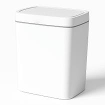 Lixeira Tampa Abertura Inteligente Slim Plástico Capacidade de 15 Litros Para Cozinha Banheiro Escritório