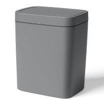 Lixeira Tampa Abertura Inteligente Slim Plástico Capacidade de 15 Litros Para Cozinha Banheiro Escritório