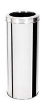 Lixeira Tampa Aro 30 Litros Inox