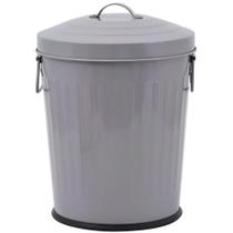 Lixeira Tampa Removível Com Alça Metal Em Aço Inox Redonda Color De 5 Litros Cores Variadas Wincy