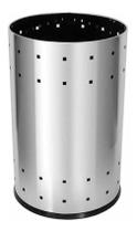 Lixeira Telada Em Aço Inox. Capacidade: 36L (Saco: 60 L) Lixeira Telada Em Aço Inox. Capacidade: 36L (Saco: 60 L)