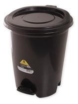 Lixeira total black 14 litros plasdorta