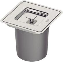 Lixeira Tramontina Clean Square de Embutir 5L Quadrada Inox