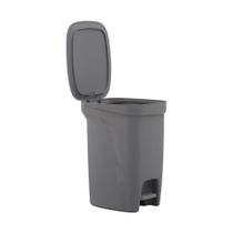 Lixeira Tramontina Compact 10l Cinza Haste Aço Galvanizado Lixeira Tramontina Compact 10l Cinza Haste Aço Galvanizado