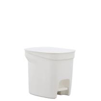 Lixeira Tramontina Compact 7L em Polipropileno Branco com Haste em Aço Galvanizado