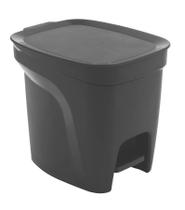 Lixeira Tramontina Compact 7L em Polipropileno Preto