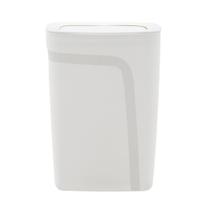 Lixeira Tramontina Compact em Polipropileno Branco com Tampa Basculante 10,5 L