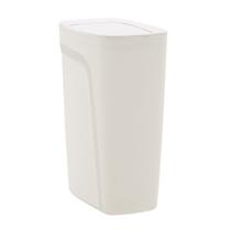 Lixeira Tramontina Compact em Polipropileno Branco com Tampa Basculante 10,5 L