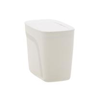 Lixeira Tramontina Compact em Polipropileno Branco com Tampa Basculante 6,5 L