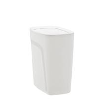 Lixeira Tramontina Compact Em Polipropileno Branco Com Tampa Basculante 8,5 L Lixeira Tramontina Compact Em Polipropileno Branco Com Tampa Basculante 8,5 L