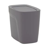 Lixeira Tramontina Compact em Polipropileno Cinza com Tampa Basculante 6,5 L