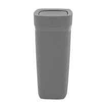 Lixeira Tramontina Compact em Polipropileno Cinza com Tampa