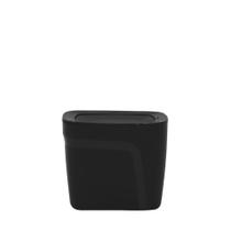 Lixeira Tramontina Compact em Polipropileno Preto com Tampa Basculante 6,5 L