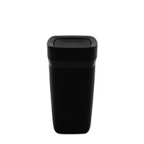 Lixeira Tramontina Compact em Polipropileno Preto com Tampa Basculante 8,5 L