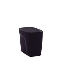 Lixeira Tramontina Compact em Polipropileno Preto com Tampa Click 6,5 L
