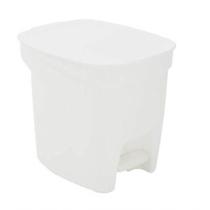 Lixeira Tramontina Compact Pedal Branco E Haste Em Aço Galvanizado 7 L Lixeira Tramontina Compact Pedal Branco E Haste Em Aço Galvanizado 7 L