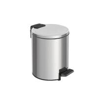 Lixeira Tramontina Loop com Pedal 3L Redonda Inox Polido