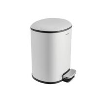 Lixeira Tramontina Napoli Com Pedal Em Aço Inox White 5 L - Compacta E Elegante, Balde Removível, Lixeira Tramontina Napoli Com Pedal Em Aço Inox White 5 L - Compacta E Elegante, Balde Removível,