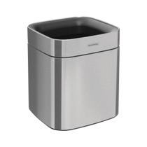 Lixeira tramontina quadrada 8l em aço inox acetinado 94540/108