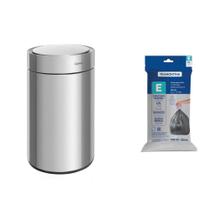 Lixeira Tramontina Sense Round Automática com Sensor 11L Inox Acetinado + Saco de Lixo Lixeira Tramontina Sense Round Automática com Sensor 11L Inox Acetinado + Saco de Lixo