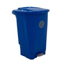 Lixeira Tramontina T-force Coleta Seletiva Papel Azul 100 L
