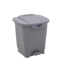Lixeira Tramontina T-Force Em Polipropileno Cinza 25 L