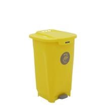 Lixeira Tramontina T-Force Seletiva Amarela 50L