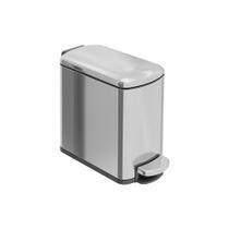 Lixeira Tramontina Tipo D Slim com Pedal 6L Inox Acetinado