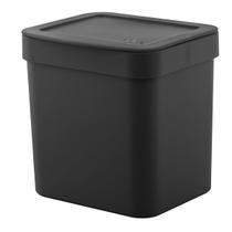 Lixeira Trium 4,7L Preto Fechado - Ou Lixeira Trium 4,7L Preto Fechado - Ou