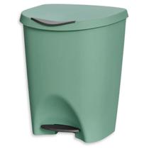Lixeira Verde 15 Litros Com Pedal Cozinha Banheiro Office Lixeira Verde 15 Litros Com Pedal Cozinha Banheiro Office