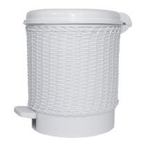 Lixeira Vime Branco Quarto Bebê Infantil Unissex Lixeira Vime Branco Quarto Bebê Infantil Unissex