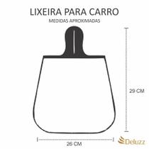 Lixo Car, Desenho Abstrato Material Neoprene 3MM 30x25CM