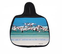 Lixo Car, Flamingo Voando Material Neoprene 3MM 30x25CM