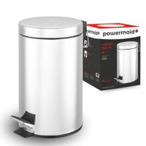 Lixo Lixeira para Banheiro Aço Inox Balde Cesto Removível Alça Pedal Para Escritório Lavabo Cozinha