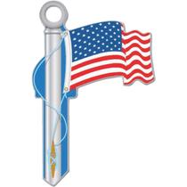 Llave en Blanco Lucky Line SC1 con Diseño de Bandera Americana para Casa Llave en Blanco Lucky Line SC1 con Diseño de Bandera Americana para Casa