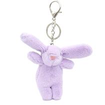 Llaverito de bolso LOHGOU con Conejo de peluche morado adorable