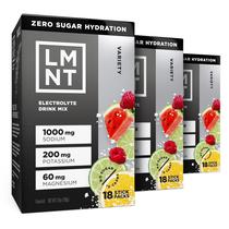 LMNT Zero Açúcar Eletrólitos - Kit Sortido Mix para Bebida Pacote com 54 Unidades
