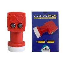 LNBF Duplo Universal Banda Ku Vivensis para 2 Pontos de TV