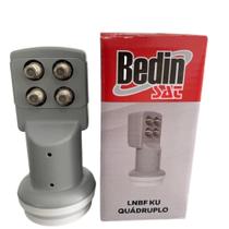 Lnbf Quadruplo para até 4 Receptores Bedin banda ku