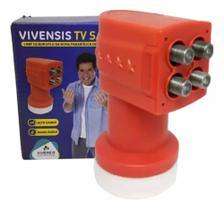 Lnbf Quadruplo Vivensis 4 Pontos Banda Ku Nova Parabolica