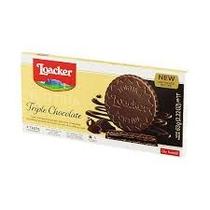 LOACKER - TORTINA TRIPLE CHOCOLATE - WAFER COM CREME DE CACAU E CHOCOLATE MEIO AMARGO - 63g