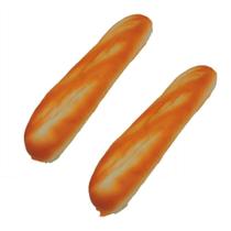 Loaf of Bread Novelty Giant Fake French Baguette Foam, pacote com 2 unidades Loaf of Bread Novelty Giant Fake French Baguette Foam, pacote com 2 unidades