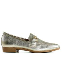 Loafer Feminino Bottero 353402 Metal/Dourado