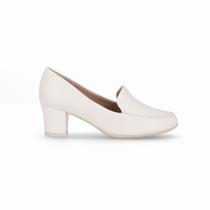 Loafer Laura Salto Médio Off White