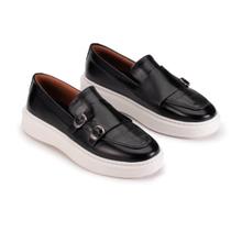 Loafer Masculino Mocassim Sapato Couro Fivela Casual Urbanzi Loafer Masculino Mocassim Sapato Couro Fivela Casual Urbanzi