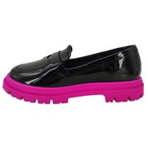 Loafer Molekinha com Acabamento em Verniz - 2566