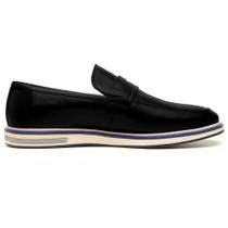 Loafer Oxford Classico Masculino Couro Legitimo Preto Malagna Loafer Oxford Classico Masculino Couro Legitimo Preto Malagna