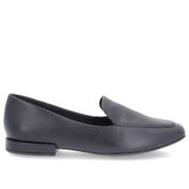 Loafer Preto Liso Básico Couro